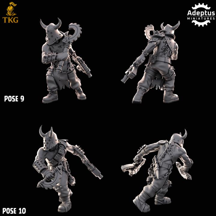 Cultists of the Silent Pyre Kill Squad by Adeptus Miniature | 3D printed Tabletop Miniatures