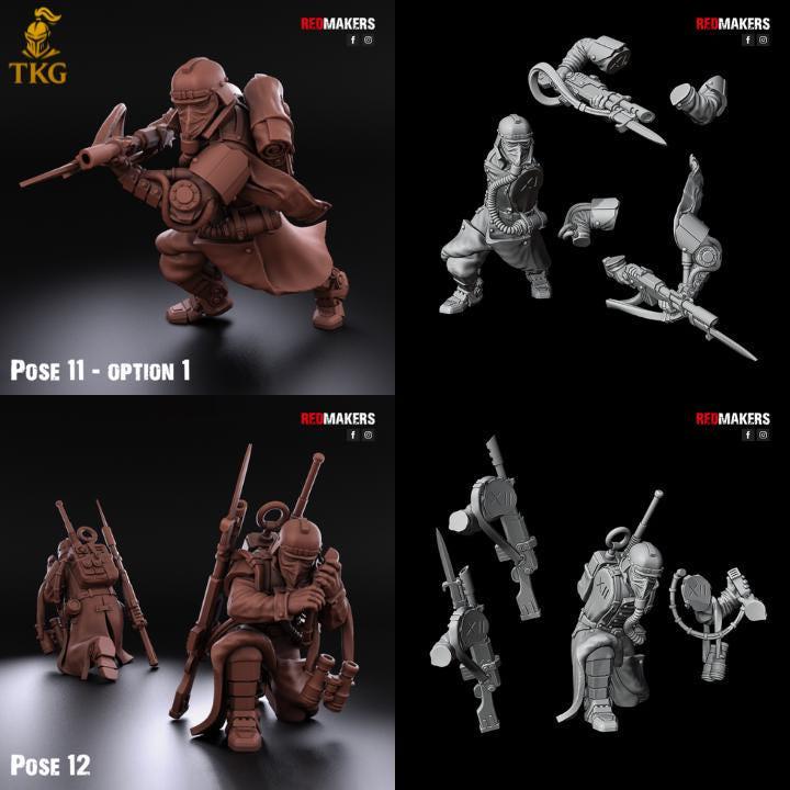 Death Division Kill Squad by Red Makers | 3D printed Tabletop Miniatures