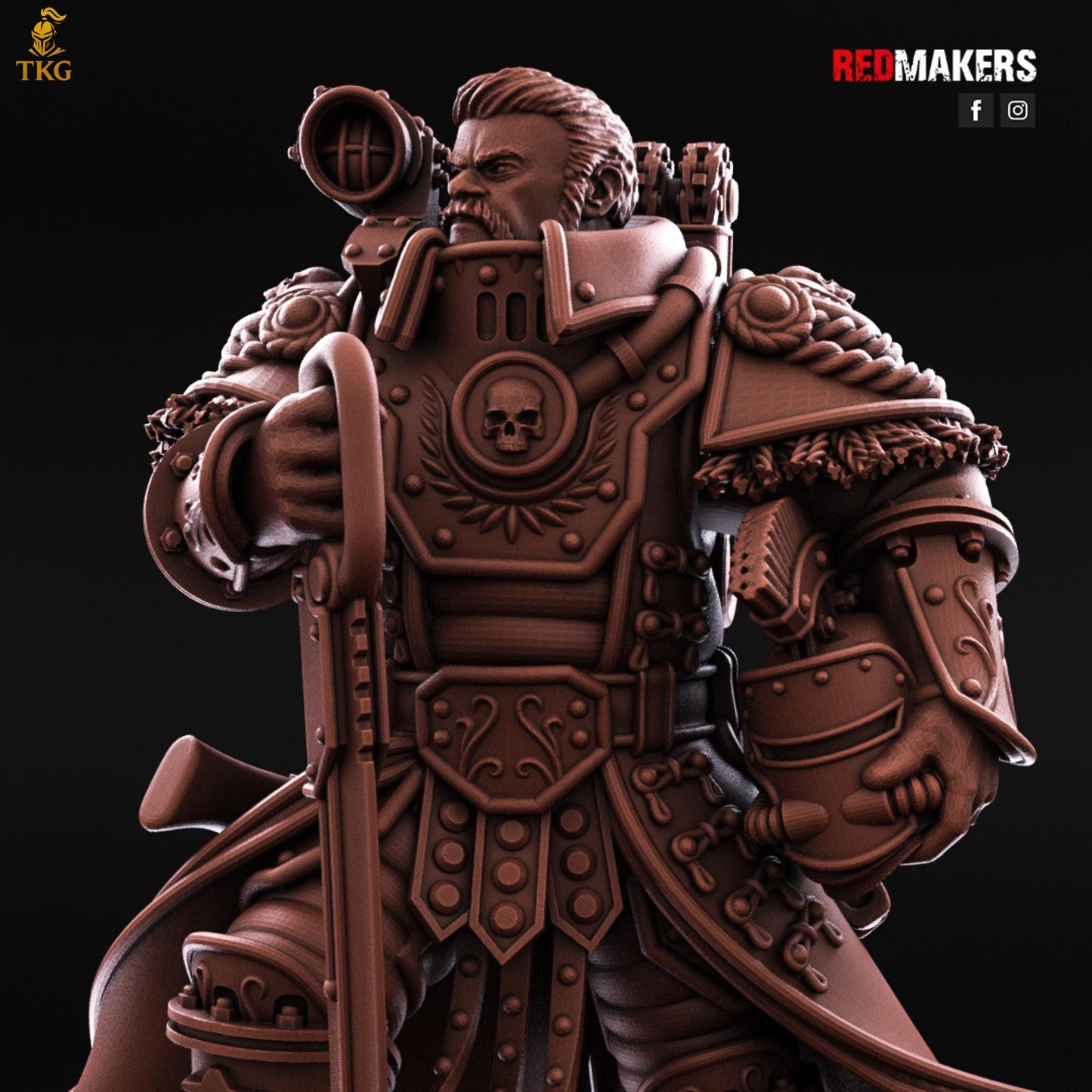 Solar Guard - Officer of the Imperial Force by Red Makers | 3D printed Tabletop Miniatures