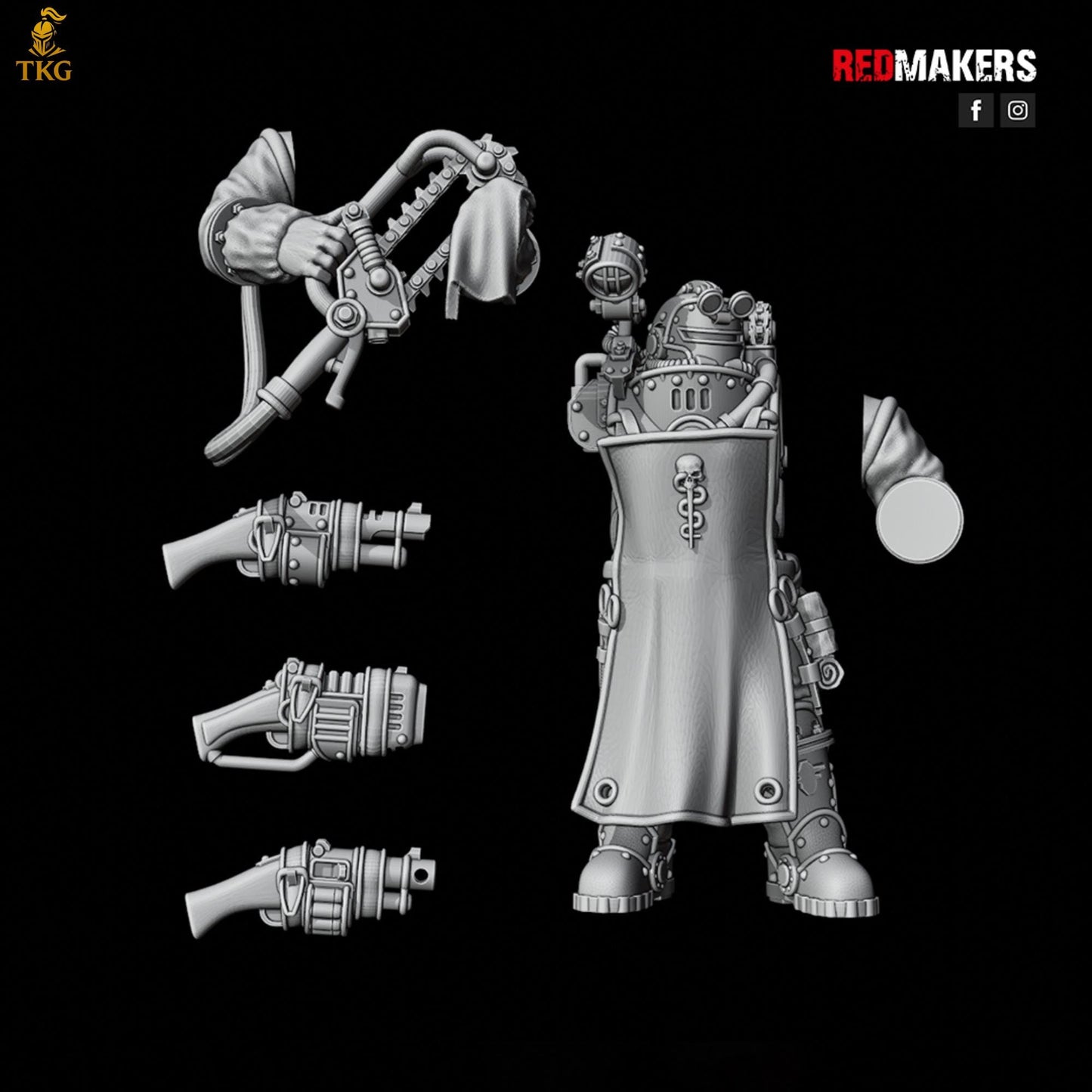 Solar Guard - Command Squad of the Imperial Force by Red Makers | 3D printed Tabletop Miniatures