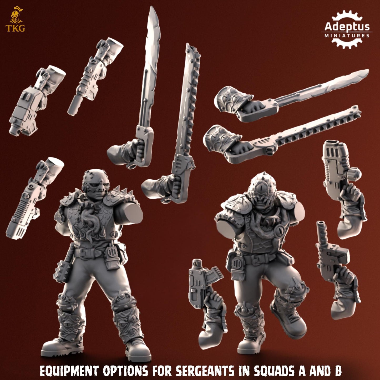 Rotmark Legion Squad by Adeptus Miniatures | 3D printed Tabletop Miniatures