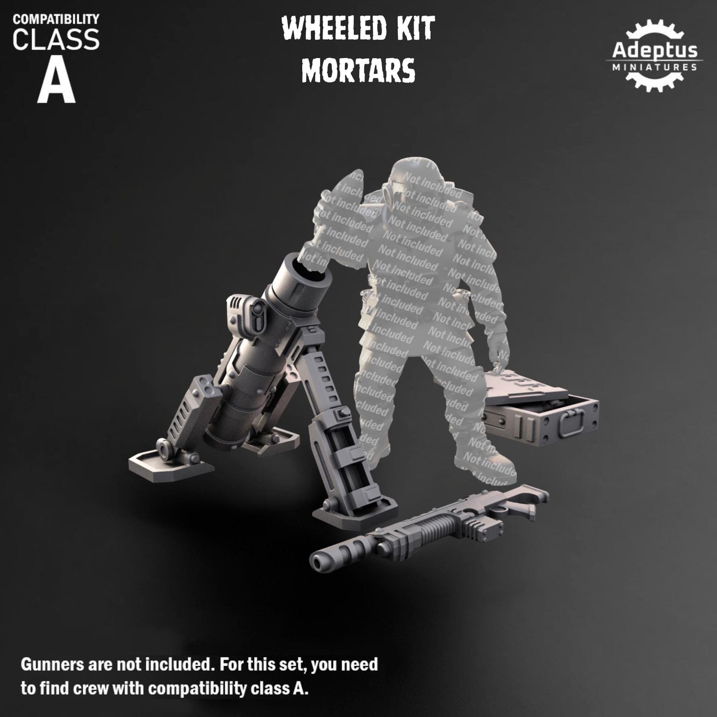 Guard Heavy Weapons by Adeptus Miniatures | Standalone Weapon Emplacements | 3D printed Tabletop Miniatures