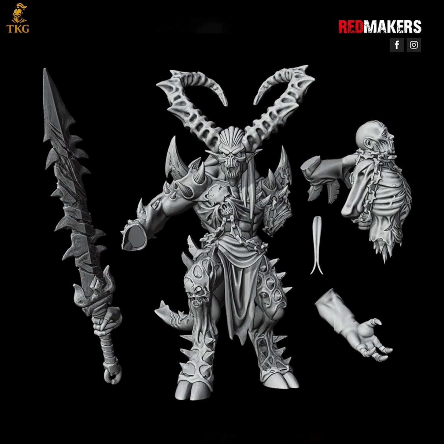 Bloodthirsty Master by RedMakers | 3D Printed Tabletop Miniatures