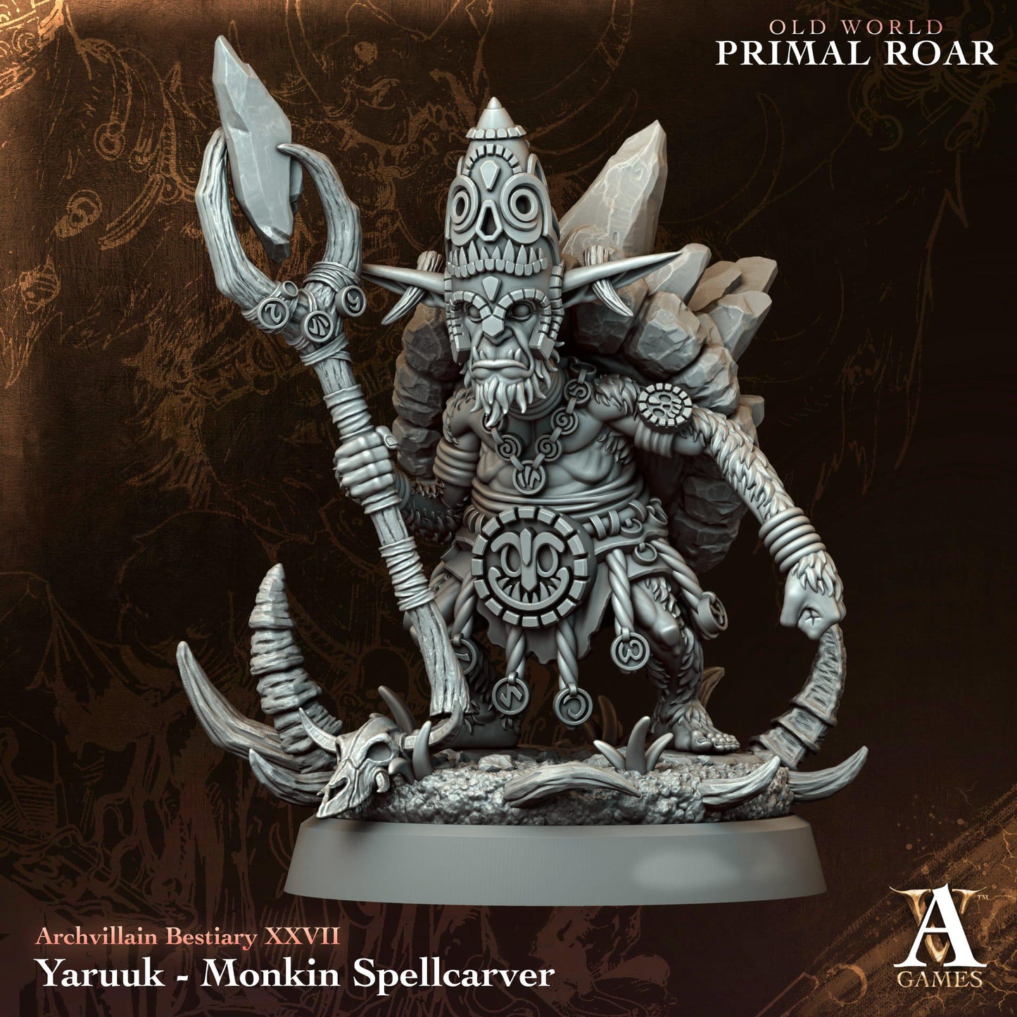 Old World - Primal Roar by ArchvillainGames | 3D Printed Miniatures