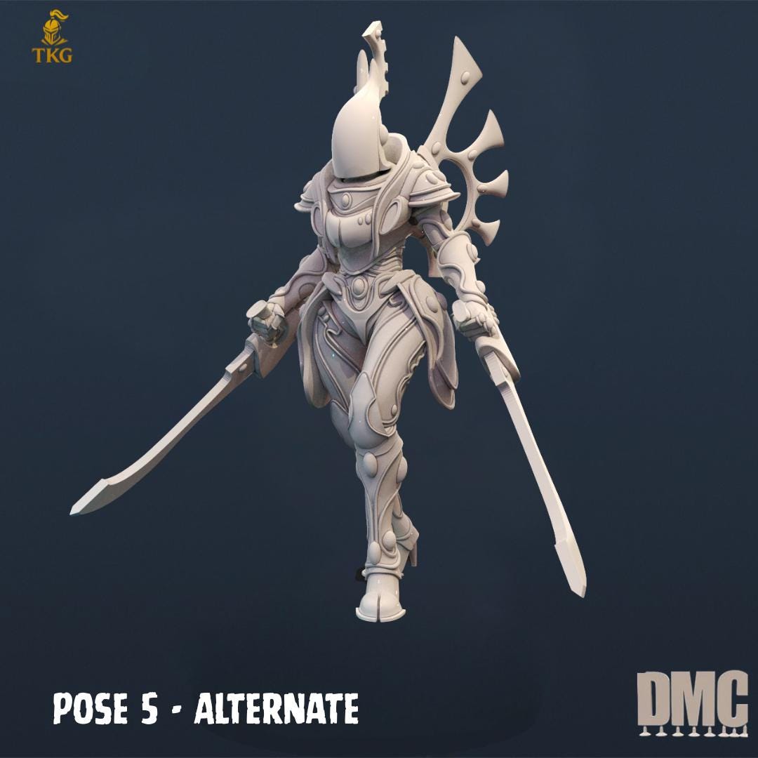 Bone Blades by DrunkMag0sCellar | Alternate Version available | 3D printed Tabletop Miniatures