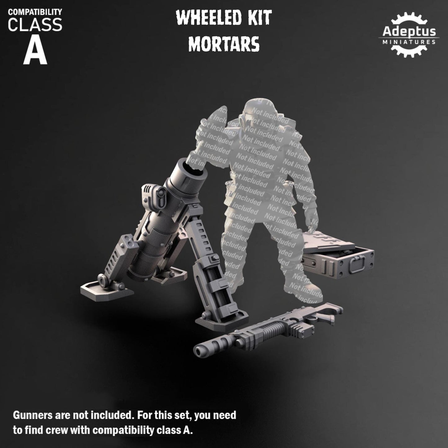 Guard Heavy Weapons by Adeptus Miniatures | Standalone Weapon Emplacements | 3D printed Tabletop Miniatures