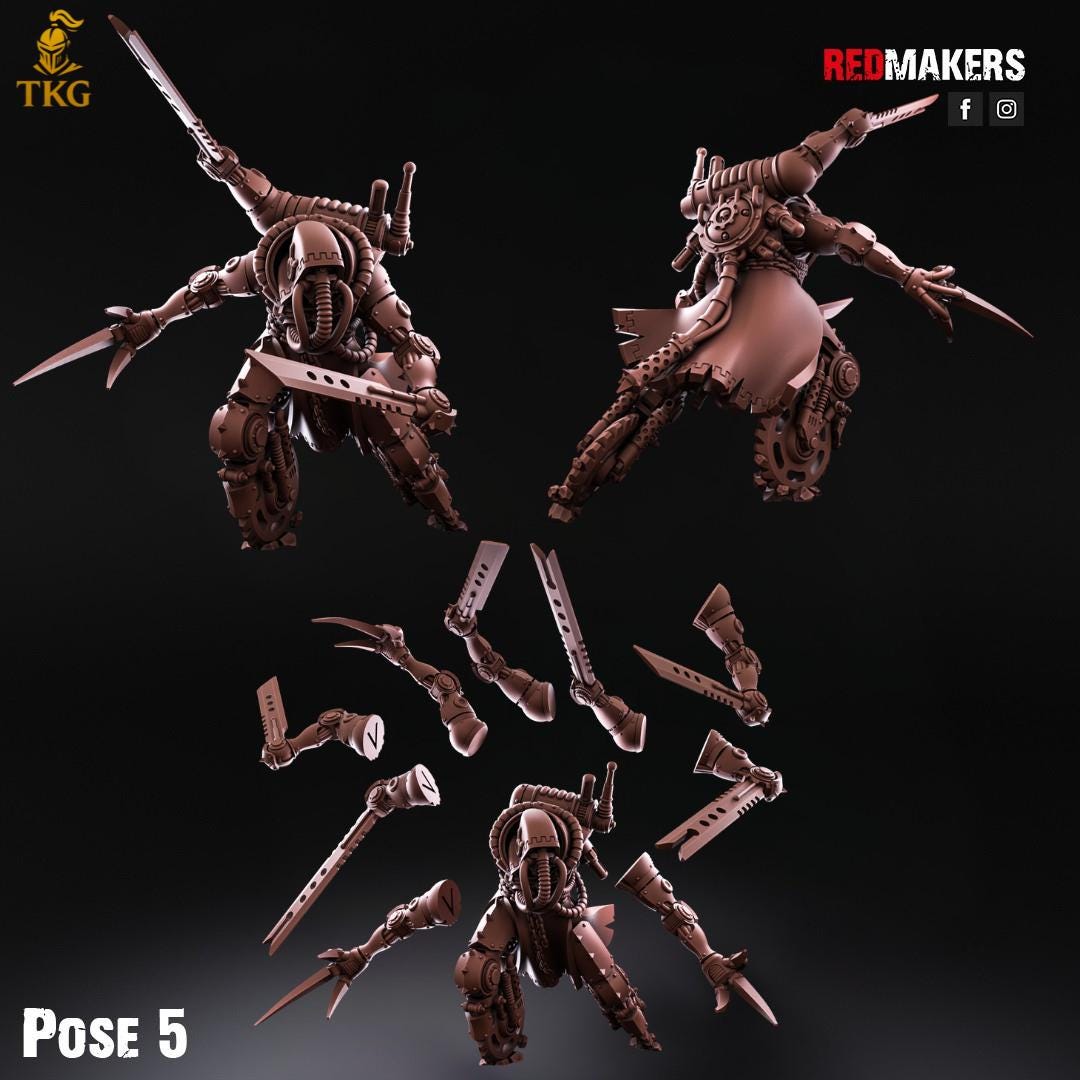 Omniforge Blade Reapers by RedMakers | 3D Printed Tabletop Miniatures