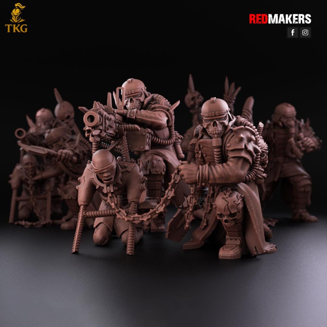 Renegade Death Division Heavy Support Squad by RedMakers | 3D Printed Tabletop Miniatures