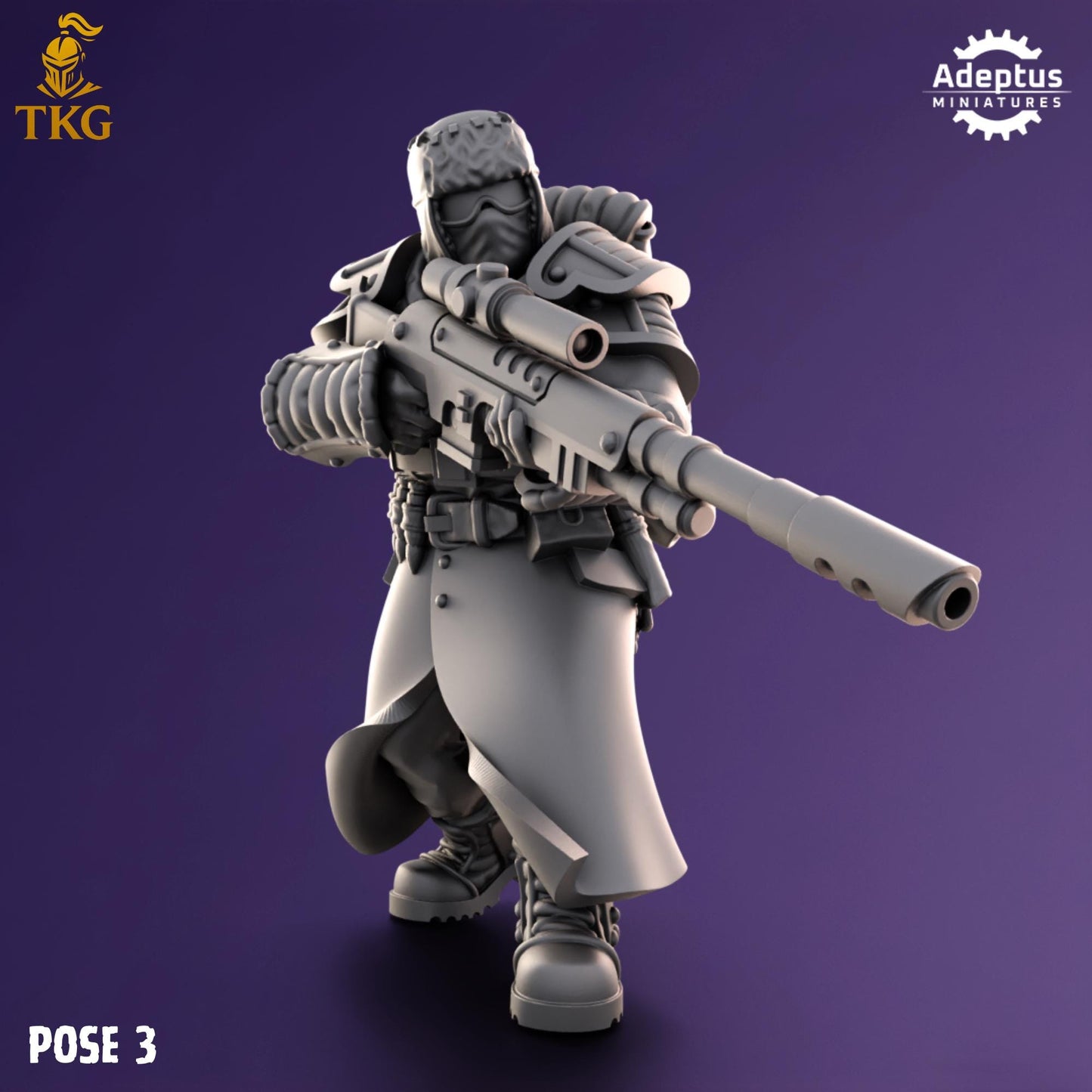 Iceward Division Snipers by Adeptus Miniatures | 3D printed Tabletop Miniatures