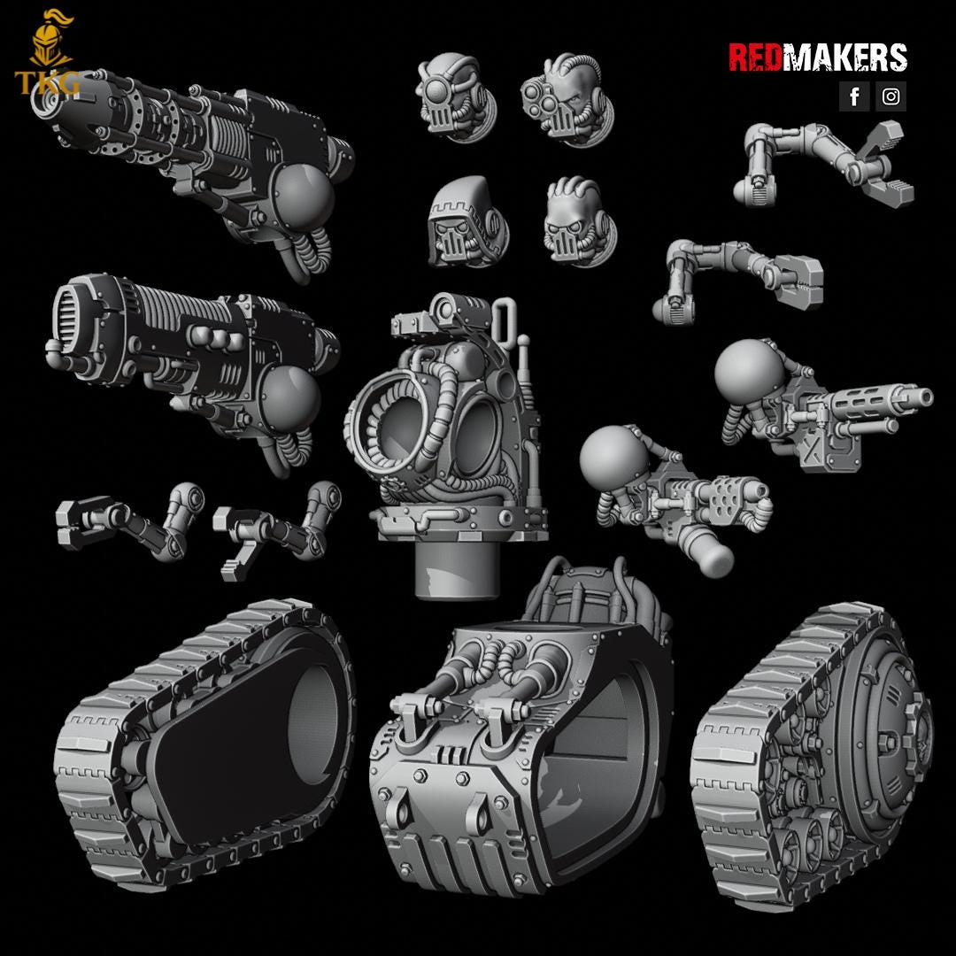 Omniforge Mech-Destroyers by RedMakers | 3D Printed Tabletop Miniatures