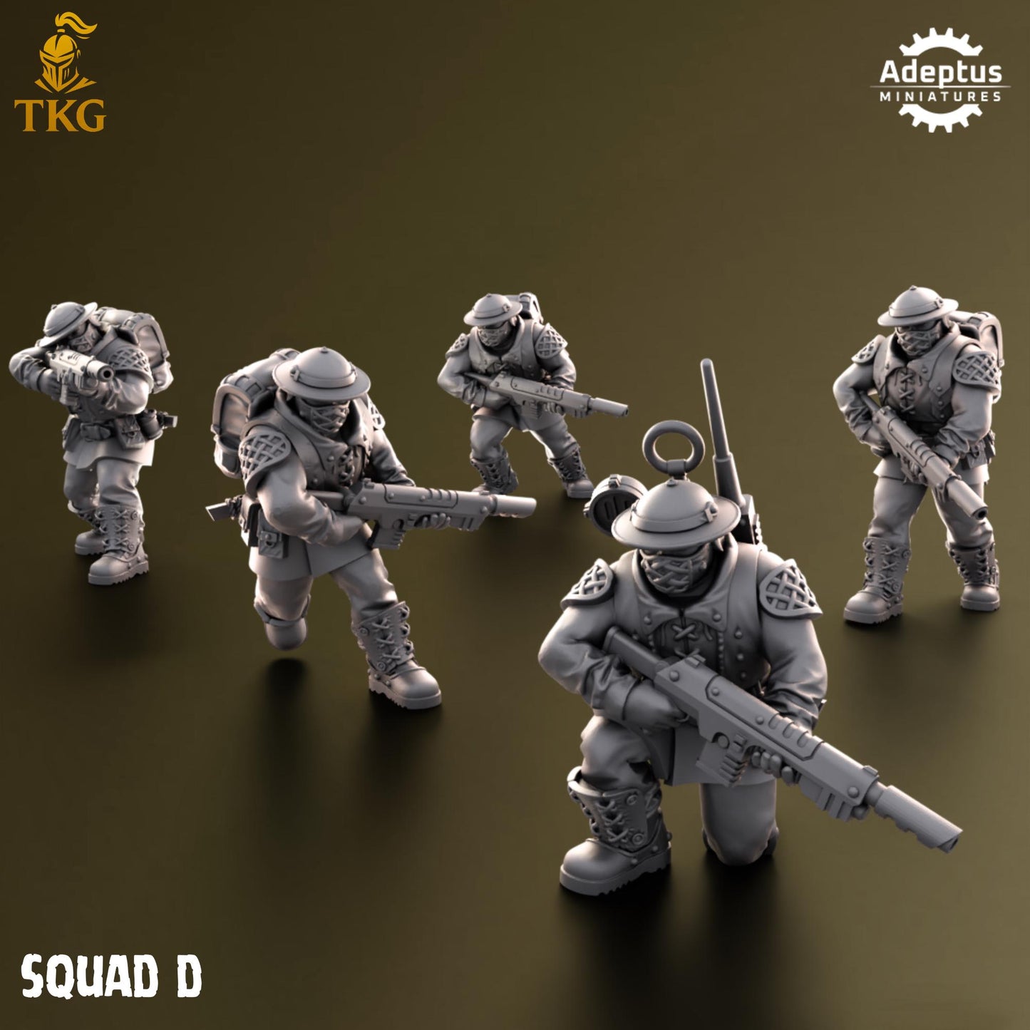 Sunclaw Regiment Squad by Adeptus Miniatures | 3D printed Tabletop Miniatures