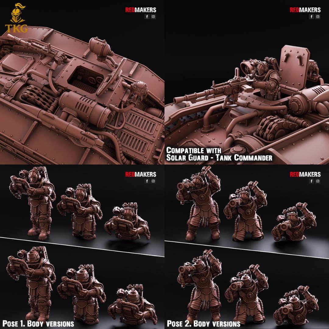Firestorm, Solar Heavy Tank— Imperial Force by Redmakers | 3D Printed Tabletop Miniatures