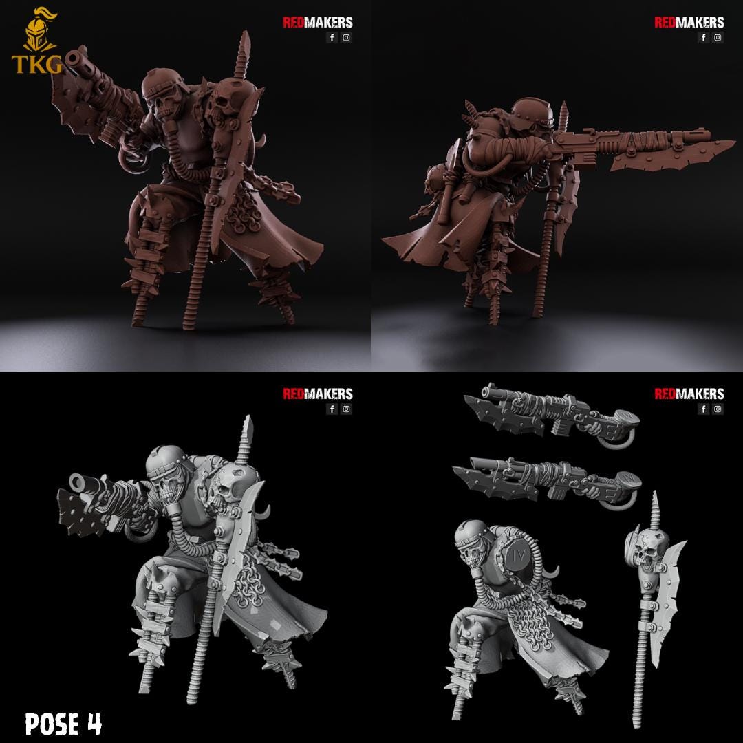 Renegade Death Division - Command Squad by Red Makers | 3D printed Tabletop Miniatures