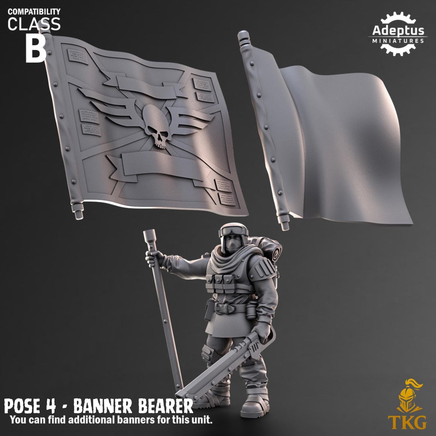 Khaleeth Regiment Command Squad by Adeptus Miniatures | 3D printed Tabletop Miniatures