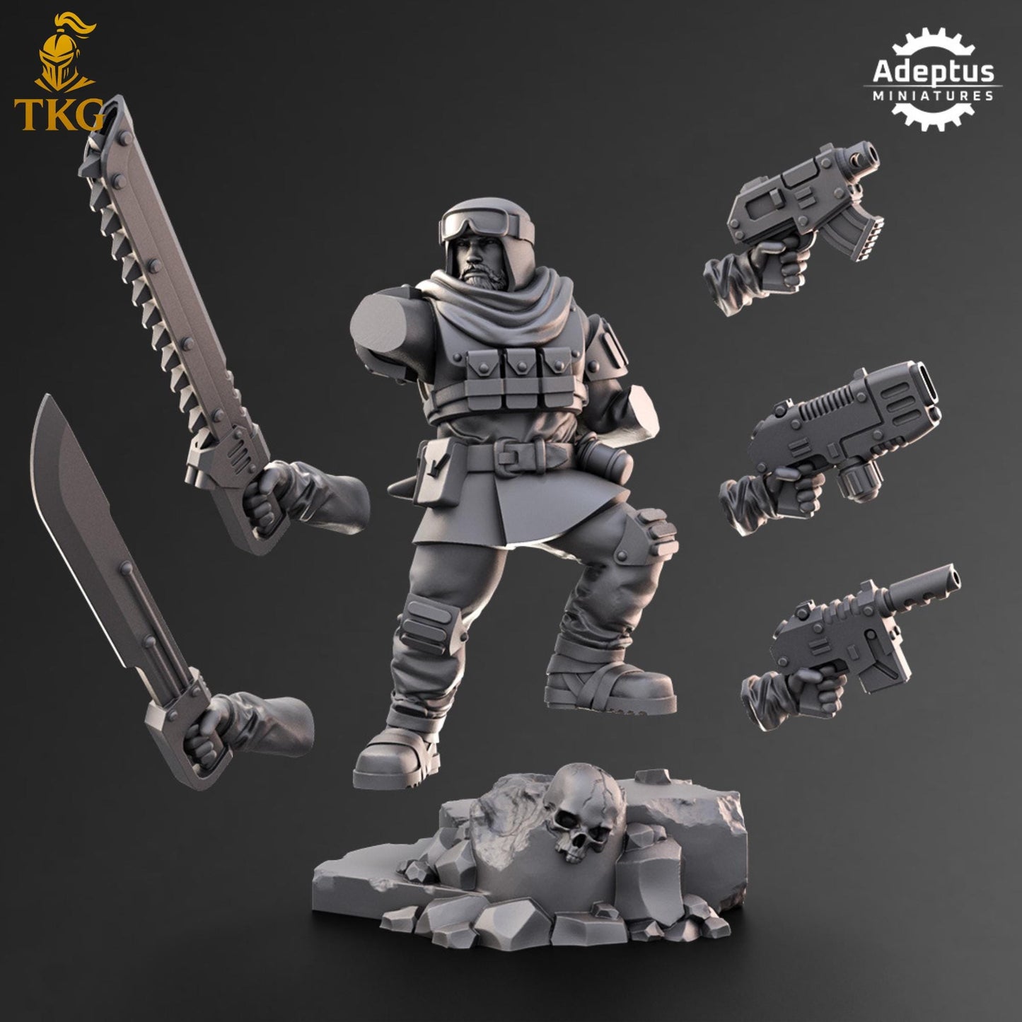 Khaleeth Regiment Commander by Adeptus Miniatures | 3D printed Tabletop Miniatures