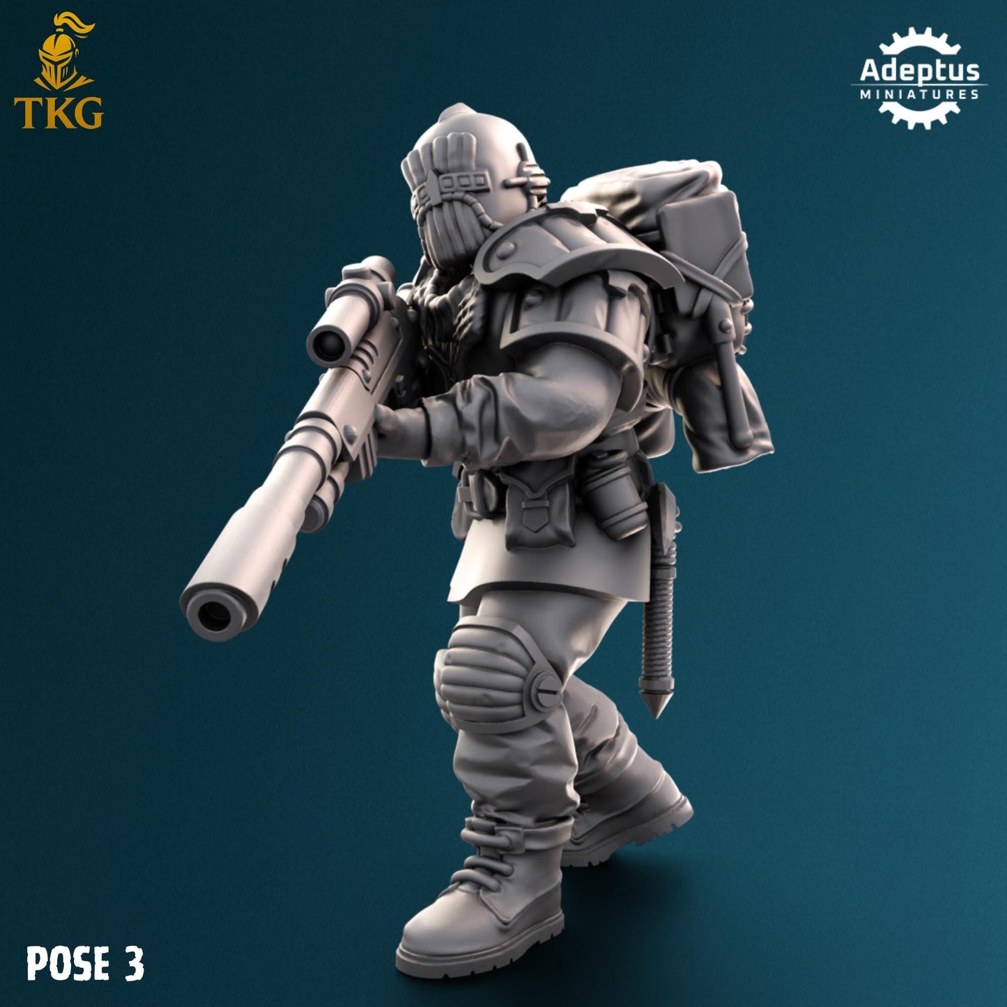 Winterline Forces Snipers by Adeptus Miniatures | 3D printed Tabletop Miniatures