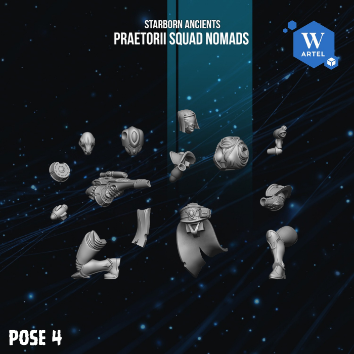 Praetorii Squad Nomads by Artel W | 3D Printed Miniatures
