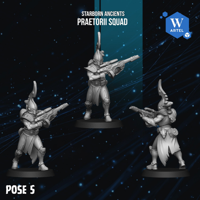 Praetorii Squad by Artel W | 3D Printed Miniatures