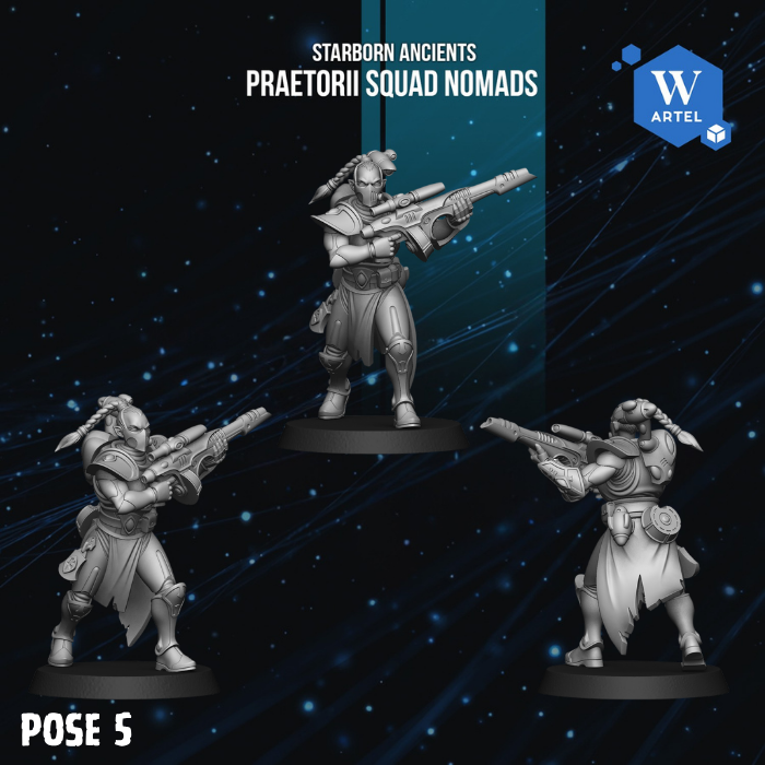 Praetorii Squad Nomads by Artel W | 3D Printed Miniatures