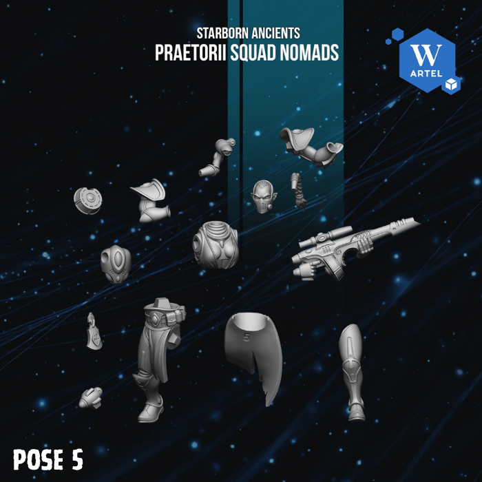 Praetorii Squad Nomads by Artel W | 3D Printed Miniatures