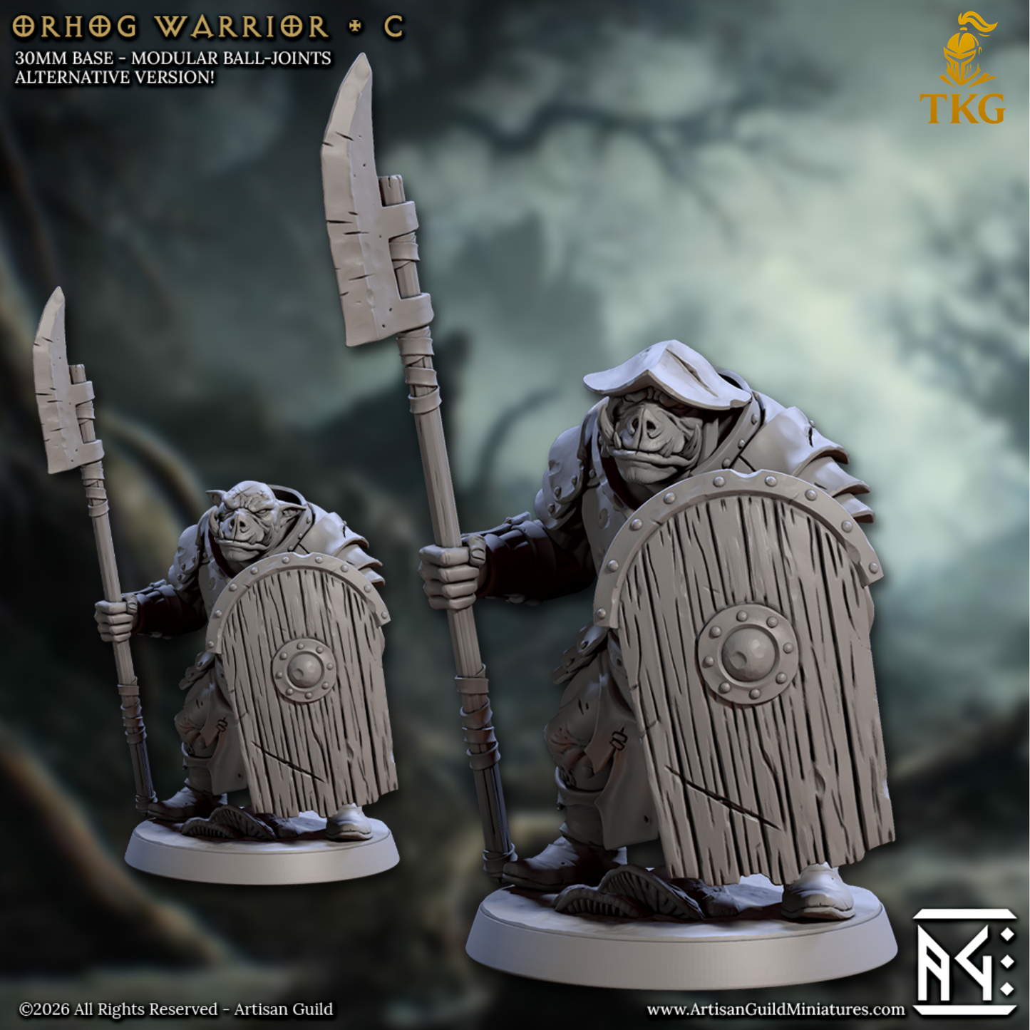 The Orhogs by Artisan Guild | 3D Printed Miniatures | Fantasy Models