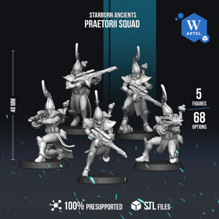 Praetorii Squad by Artel W | 3D Printed Miniatures