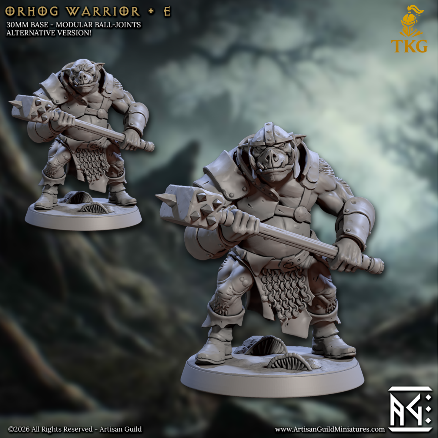 The Orhogs by Artisan Guild | 3D Printed Miniatures | Fantasy Models