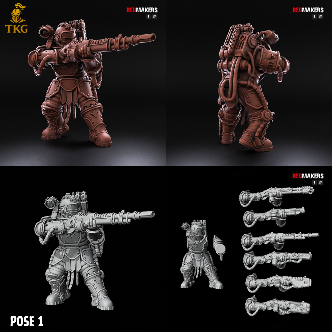 Solar Guard Infantry by Red Makers | 3D printed Tabletop Miniatures
