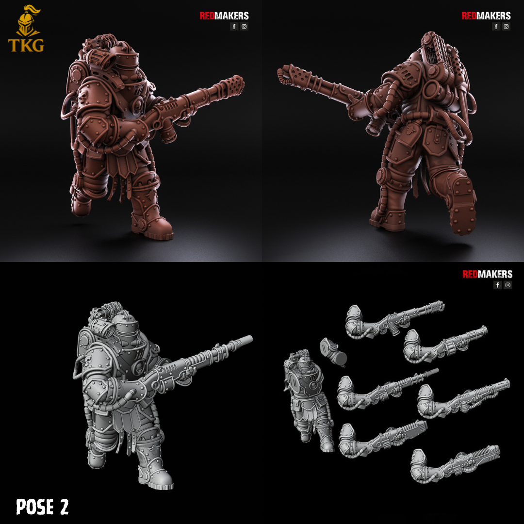 Solar Guard Infantry by Red Makers | 3D printed Tabletop Miniatures