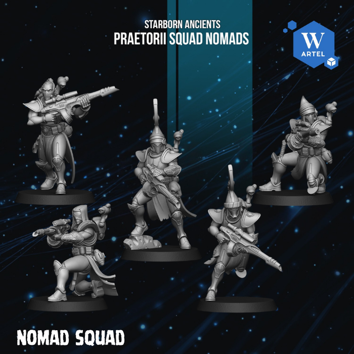 Praetorii Squad Nomads by Artel W | 3D Printed Miniatures
