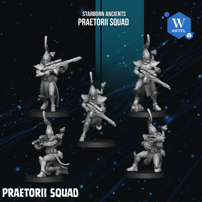 Praetorii Squad by Artel W | 3D Printed Miniatures