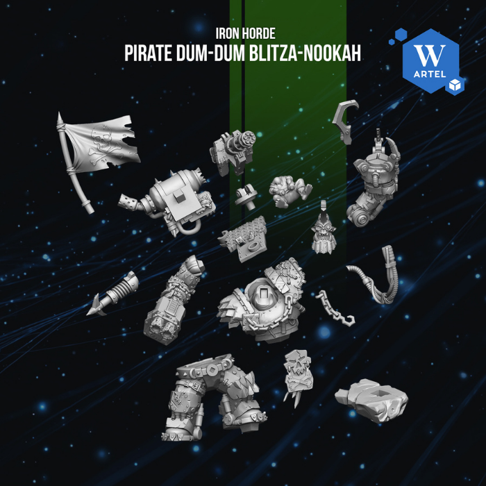 Pirate Dum-Dum Blitza-nookah - Iron Horde by Artel W | 3D Printed Miniatures