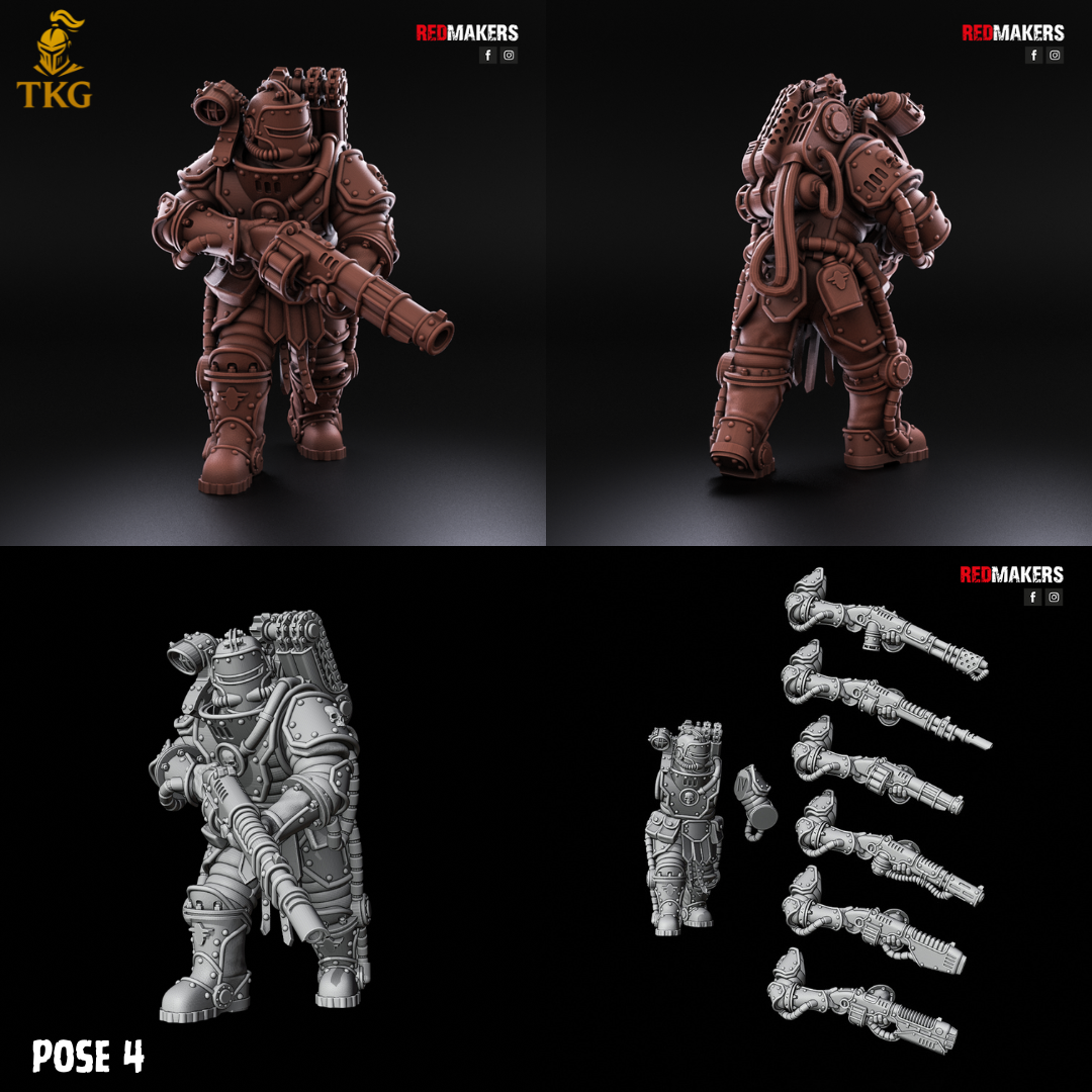 Solar Guard Infantry by Red Makers | 3D printed Tabletop Miniatures