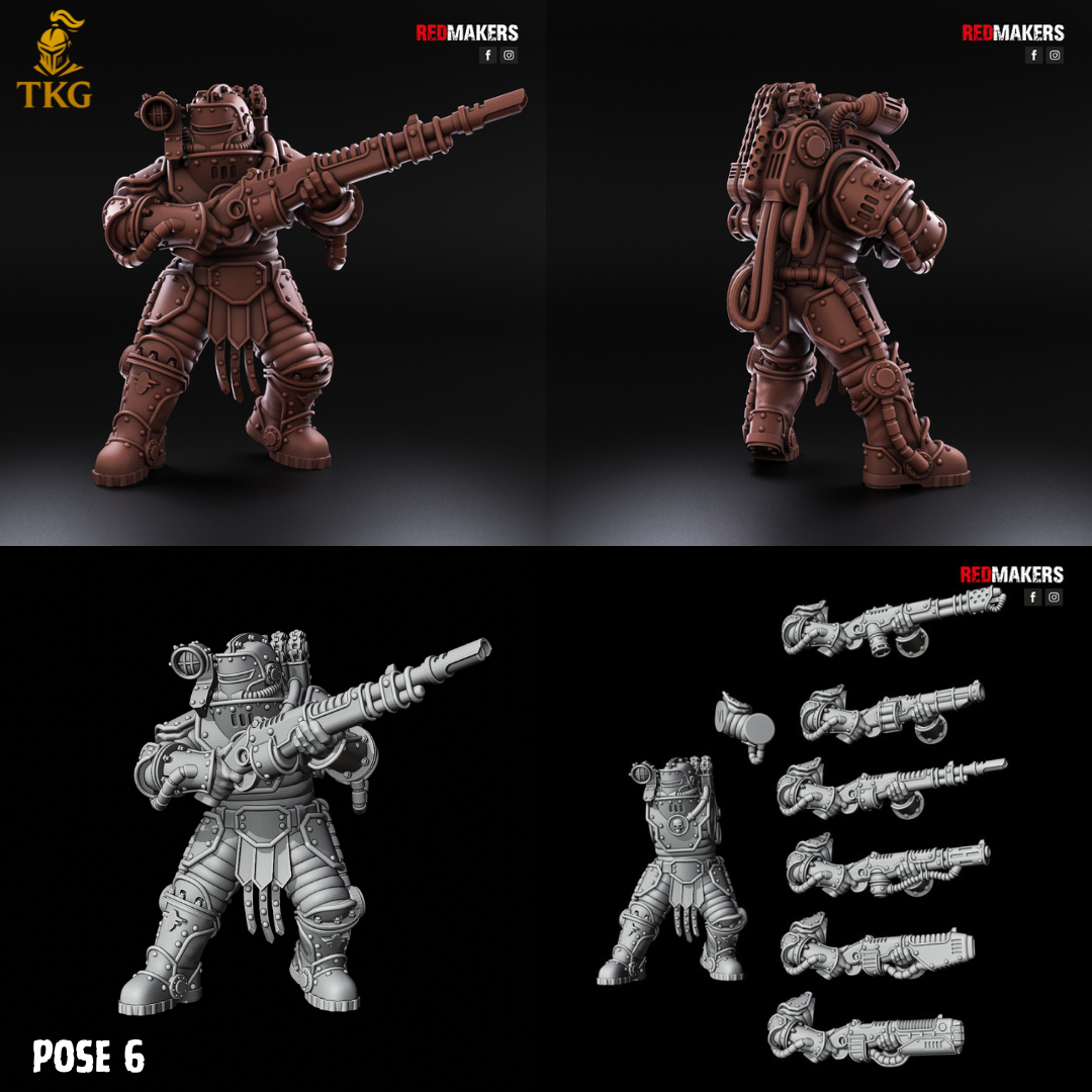 Solar Guard Infantry by Red Makers | 3D printed Tabletop Miniatures