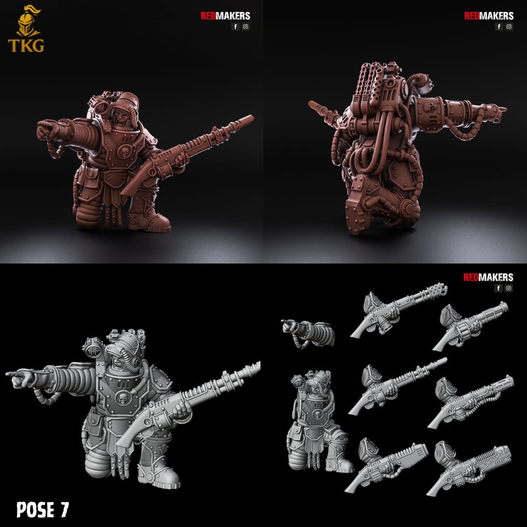 Solar Guard Infantry by Red Makers | 3D printed Tabletop Miniatures