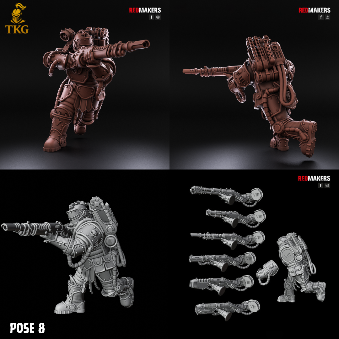 Solar Guard Infantry by Red Makers | 3D printed Tabletop Miniatures