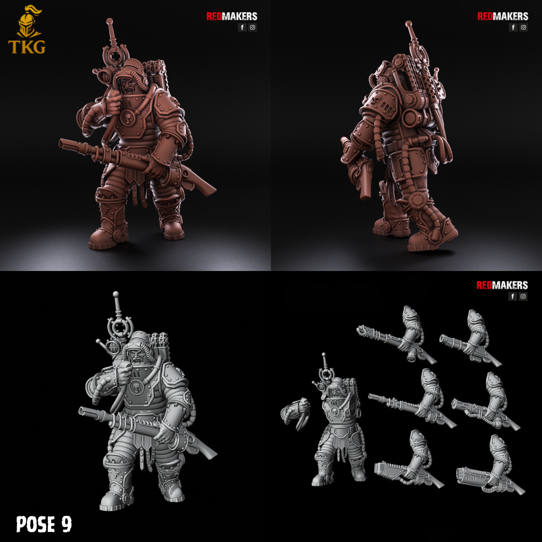 Solar Guard Infantry by Red Makers | 3D printed Tabletop Miniatures