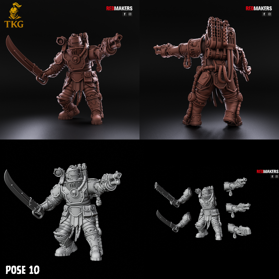 Solar Guard Infantry by Red Makers | 3D printed Tabletop Miniatures