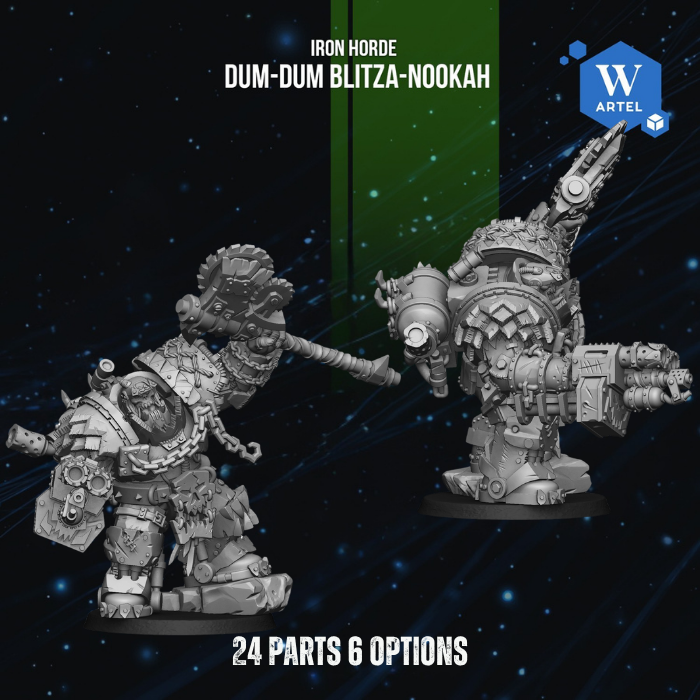 Dum-Dum Blitza-nookah - Iron Horde by Artel W | 3D Printed Miniatures