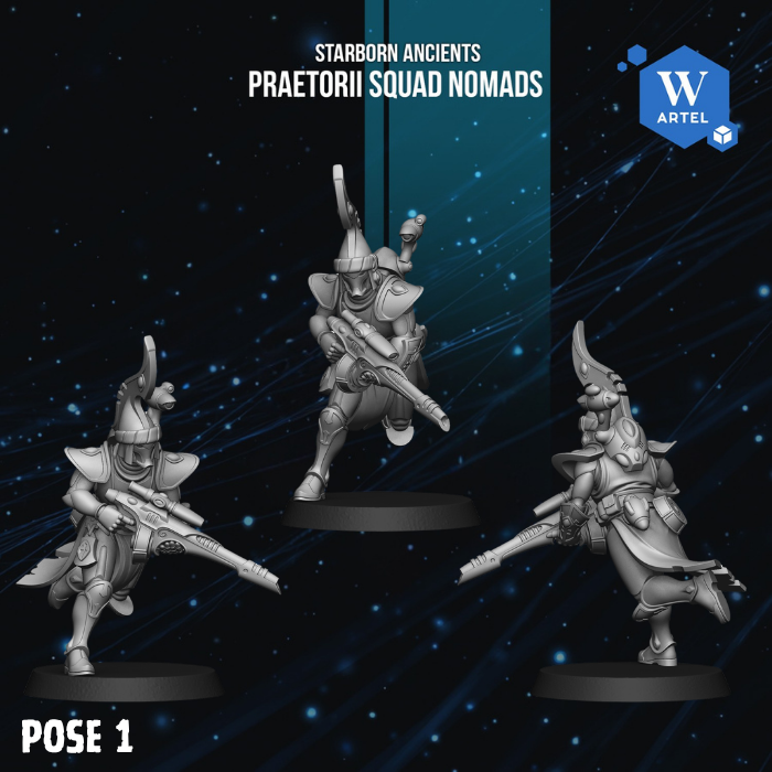 Praetorii Squad Nomads by Artel W | 3D Printed Miniatures