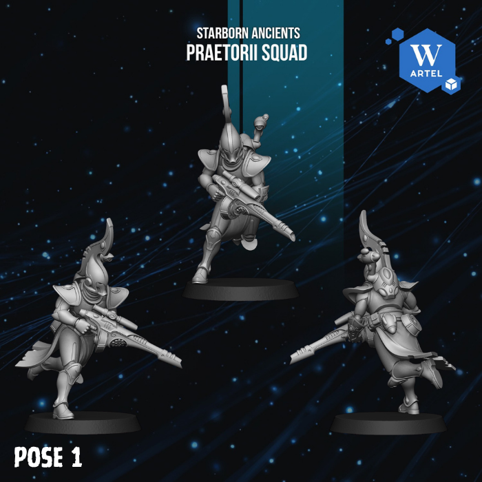 Praetorii Squad by Artel W | 3D Printed Miniatures