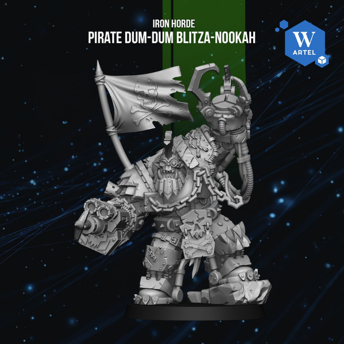 Pirate Dum-Dum Blitza-nookah - Iron Horde by Artel W | 3D Printed Miniatures