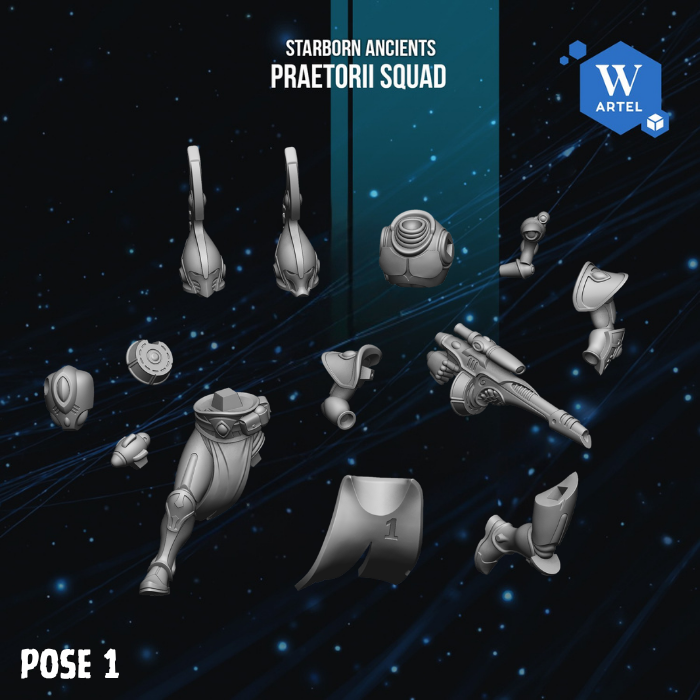 Praetorii Squad by Artel W | 3D Printed Miniatures