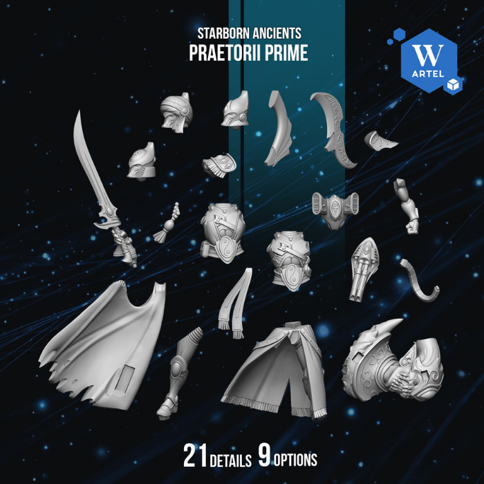 Praetorii Prime - Starborn Ancients by Artel W | 3D Printed Miniatures