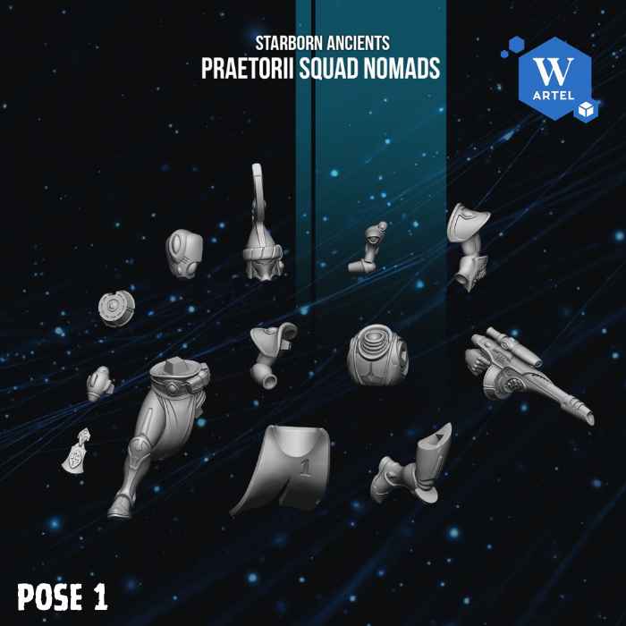 Praetorii Squad Nomads by Artel W | 3D Printed Miniatures