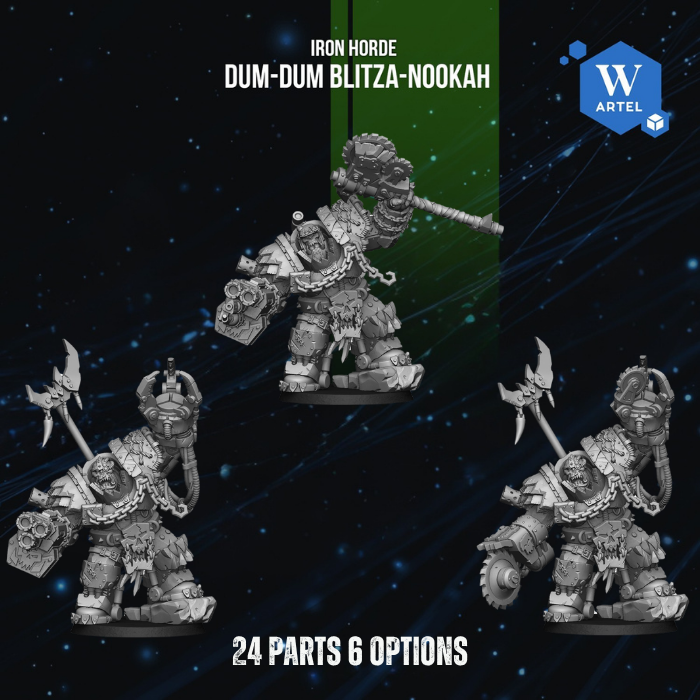 Dum-Dum Blitza-nookah - Iron Horde by Artel W | 3D Printed Miniatures