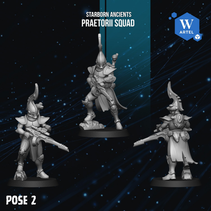 Praetorii Squad by Artel W | 3D Printed Miniatures