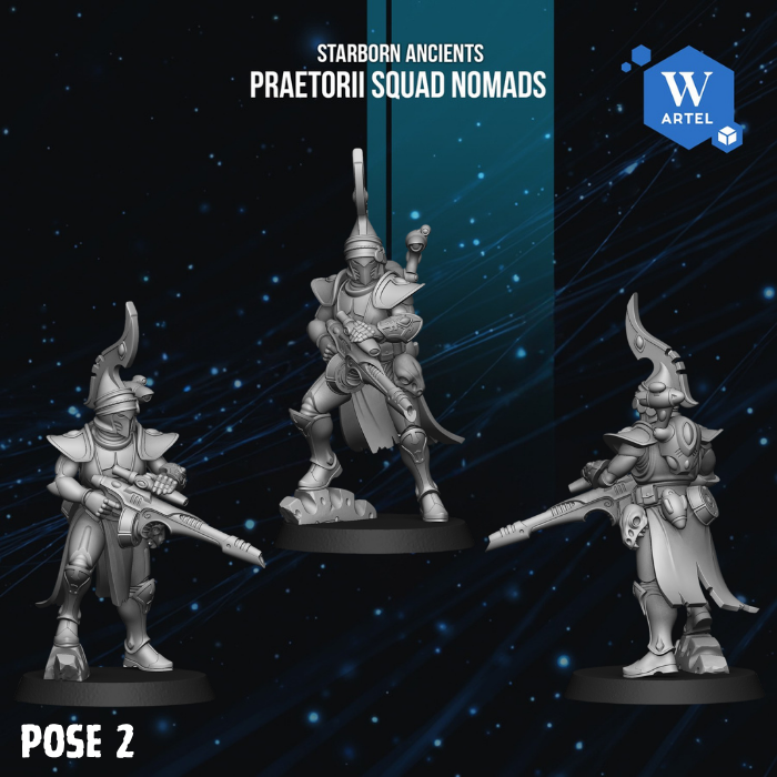 Praetorii Squad Nomads by Artel W | 3D Printed Miniatures