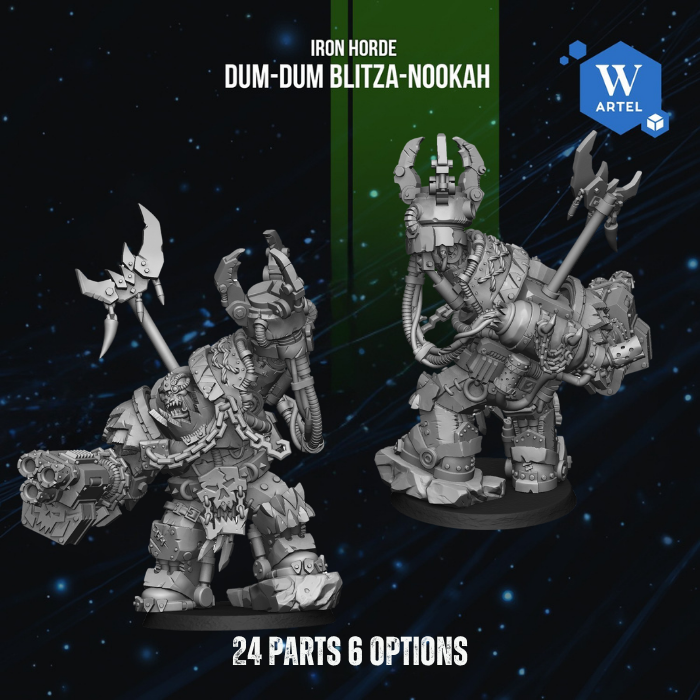 Dum-Dum Blitza-nookah - Iron Horde by Artel W | 3D Printed Miniatures