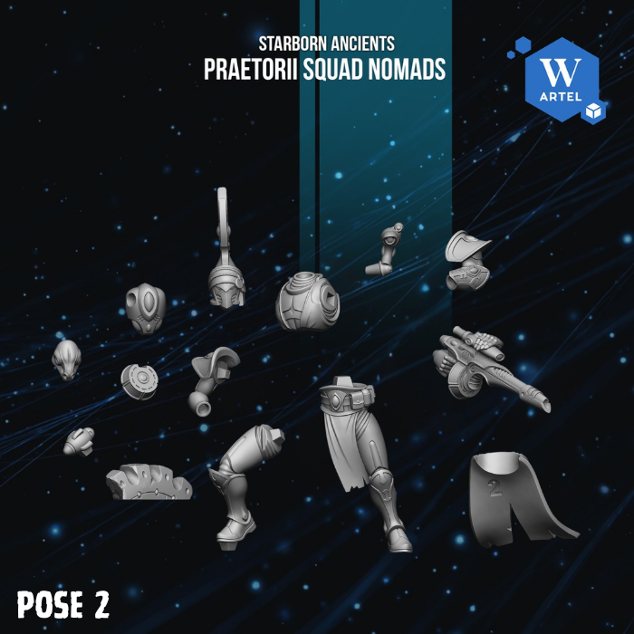 Praetorii Squad Nomads by Artel W | 3D Printed Miniatures
